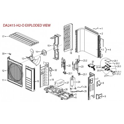 Top Cover Assembly for DA2415-OUTDOOR