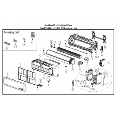 Evaporator Assembly FOR DA1215-INDOOR