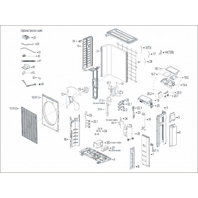 DA27-3Z* Outdoor Electronic control box subassembly DA27-3Z* Outdoor Electronic control box subassembly